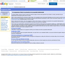 Aide - Programme VeRO - Protection de la propriété intellectuelle sur eBay : Présentation