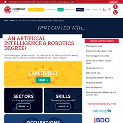 What can I do with an artificial intelligence & robotics degree?