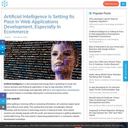 Artificial Intelligence Is Setting Its Pace In Web Applications Development