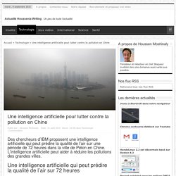 Une intelligence artificielle pour lutter contre la pollution en Chine