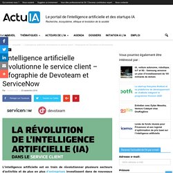 L’intelligence artificielle révolutionne le service client - Infographie de Devoteam et ServiceNow