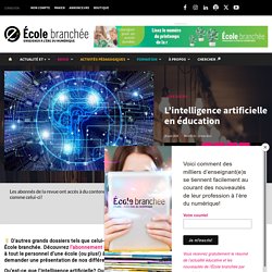 L’intelligence artificielle en éducation