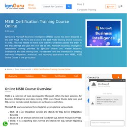 Microsoft Business Intelligence Training