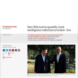 New NSA tool to quantify, track intelligence collection revealed – live