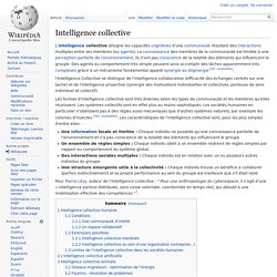 Intelligence collective