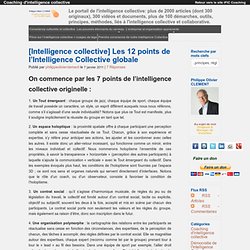 Les 12 points de l’Intelligence Collective globale