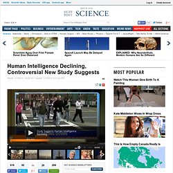 Human Intelligence Declining, Controversial New Study Suggests