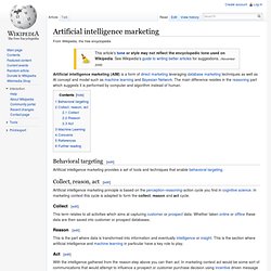 Artificial Intelligence Marketing