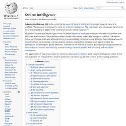 Swarm intelligence