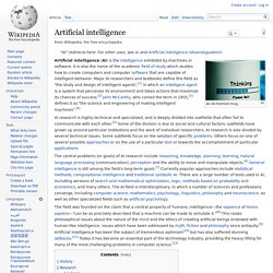 Artificial intelligence