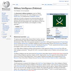 Military Intelligence of Pakistan - Wiki
