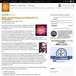 Why an Intelligence Explosion is Probable