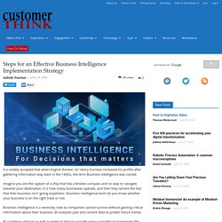 Steps for an Effective Business Intelligence Implementation Strategy