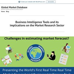 Business Intelligence Tools and its implications on the Market Research Sector – Global Market Database