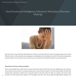 How Emotional Intelligence Influences