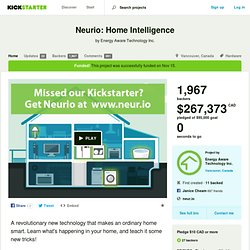 Neurio: Home Intelligence by Energy Aware Technology Inc.