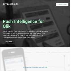 Push Intelligence for Qlik - Metric Insights
