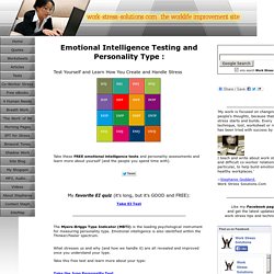 Free Emotional Intelligence Testing and Personality Testing