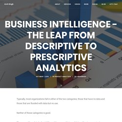 Business Intelligence - The Leap from Descriptive to Prescriptive Analytics - Arsh Singh