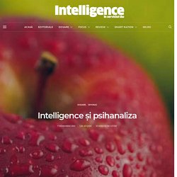 Intelligence și psihanaliza - Revista Intelligence