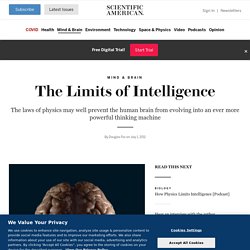 The Limits of Intelligence