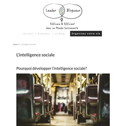 L'intelligence sociale, comment l'apprendre?