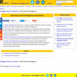 Security and Intelligence Solutions
