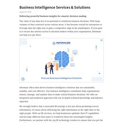 Business Intelligence Services & Solutions – Telegraph