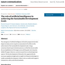 The role of artificial intelligence in achieving the Sustainable Development Goals