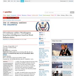 US embassy cables: Washington launches intelligence trawl in West Sahara states