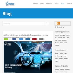 Artificial Intelligence as a Catalyst In Transportation Industry