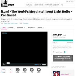 iLumi - The World's Most Intelligent Light Bulbs