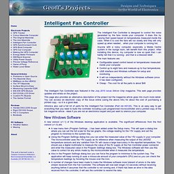 Geoff's Projects - Intelligent Fan Controller