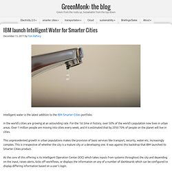 IBM launch Intelligent Water for Smarter Cities