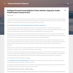 Intelligent Personal Assistant Market Trends, Statistics, Segments, Graphs Growth Factors Forecast to 2027