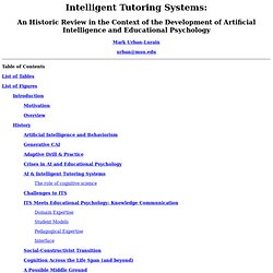 Intelligent Tutoring Systems: