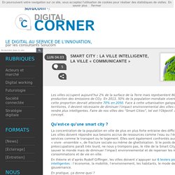 Smart City : la ville intelligente, la ville « communicante »