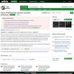 Start - Have Intellisense search current directory - Vim Tips Wiki - Pentadactyl