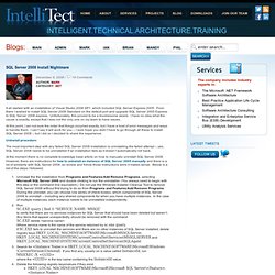 IntelliTechture SQL Server 2008