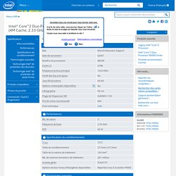 Core™2 Duo Processor E6550 (4M Cache, 2.33 GHz, 1333 MHz FSB)