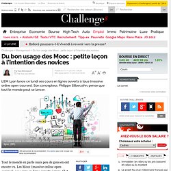 Du bon usage des Mooc : petite leçon à l'intention des novices