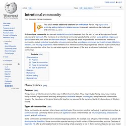 Intentional community