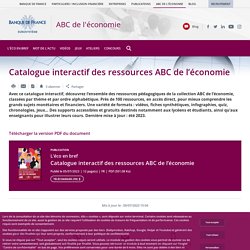 Catalogue interactif des ressources ABC de l’économie