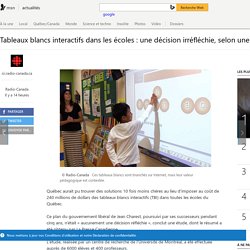 Tableaux blancs interactifs dans les écoles : une décision irréfléchie, selon une étude