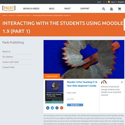 Interacting with the Students using Moodle 1.9 (part 1)