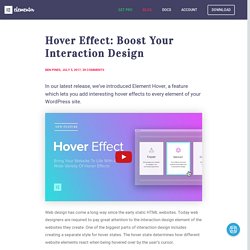 Hover Effect: Boost Your Interaction Design With Beautiful Hover Effects