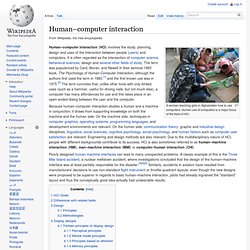 Human–computer interaction