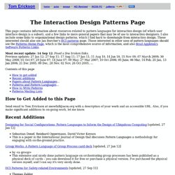 Interaction Design Patterns