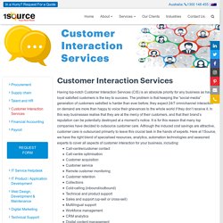 Customer Interaction Services