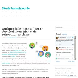 Quelques idées pour utiliser un service d’interaction en classe (Beekast)